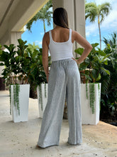 Load image into Gallery viewer, &quot;Tricie&quot; High Waisted Flare Legs Metallic Pants

