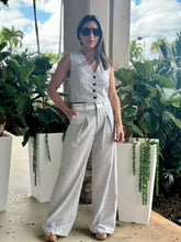 Load image into Gallery viewer, &quot;Hanna&quot; Folded Waistband Pants And Vest Set
