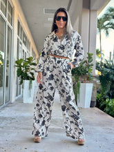 Load image into Gallery viewer, &quot;Madisson&quot; Long Sleeve Shirt Top And Waisted Long Pants Set
