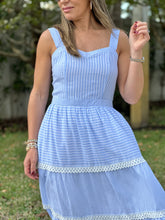 Load image into Gallery viewer, &quot;Layla&quot; Sleeveless Striped Tiered Dress
