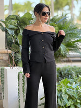 Load image into Gallery viewer, &quot;Giselle&quot; Long Sleeve Off Shoulder Top And Matching Pants Set
