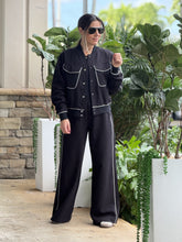 Load image into Gallery viewer, &quot;Amanda&quot;  Bomber jacket And Matching Straight Leg Trouser Set
