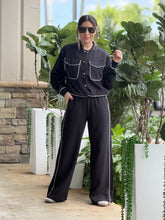 Load image into Gallery viewer, &quot;Amanda&quot;  Bomber jacket And Matching Straight Leg Trouser Set
