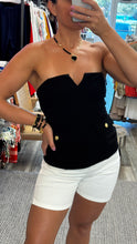 Load image into Gallery viewer, &quot;Kona&quot; Strapless Top With Gold Buttons (Copy)
