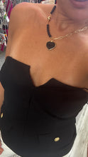 Load image into Gallery viewer, &quot;Kona&quot; Strapless Top With Gold Buttons (Copy)

