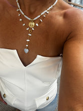 Load image into Gallery viewer, &quot;Kona&quot; Strapless Top With Gold Buttons
