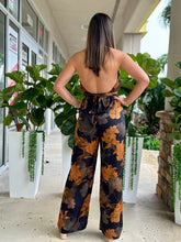 Load image into Gallery viewer, &quot;Melanie&quot; Halter Printed Jumpsuit
