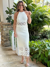 Load image into Gallery viewer, &quot;Jenny&quot;  Knitted Crochet Crop Top And Midi Skirt Set
