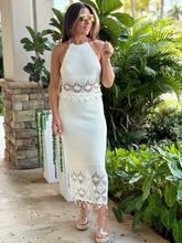 Load image into Gallery viewer, &quot;Jenny&quot;  Knitted Crochet Crop Top And Midi Skirt Set
