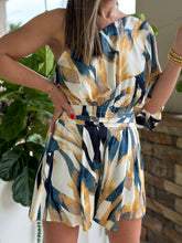 Load image into Gallery viewer, &quot;Dulce&quot; One Shoulder Printed Romper
