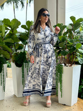 Load image into Gallery viewer, &quot;Dior&quot; Printed Long Sleeve Maxi Dress
