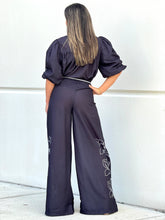 Load image into Gallery viewer, &quot;Analia&quot; Line High Waisted Pants And Puff Sleeves Set
