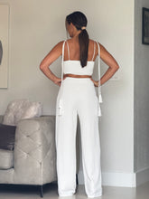 Load image into Gallery viewer, &quot;Cayena&quot; Solid High Waisted Pants And Crop Top Set
