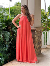 Load image into Gallery viewer, &quot;Monique&quot; Halter Braid Neck Strap Backless Maxi Dress
