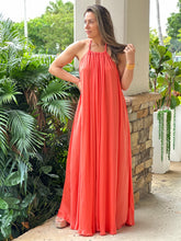 Load image into Gallery viewer, &quot;Monique&quot; Halter Braid Neck Strap Backless Maxi Dress
