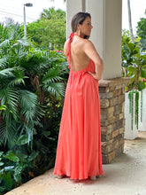 Load image into Gallery viewer, &quot;Monique&quot; Halter Braid Neck Strap Backless Maxi Dress
