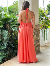 Load image into Gallery viewer, &quot;Monique&quot; Halter Braid Neck Strap Backless Maxi Dress
