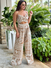 Load image into Gallery viewer, &quot;Mirella&quot; Printed Cut Out Jumpsuit
