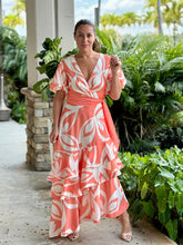 Load image into Gallery viewer, &quot;Lillian&quot; Puffy Sleeve Ruffles Maxi Dress
