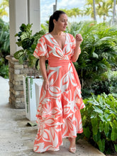 Load image into Gallery viewer, &quot;Lillian&quot; Puffy Sleeve Ruffles Maxi Dress
