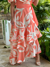 Load image into Gallery viewer, &quot;Lillian&quot; Puffy Sleeve Ruffles Maxi Dress
