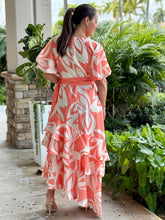 Load image into Gallery viewer, &quot;Lillian&quot; Puffy Sleeve Ruffles Maxi Dress
