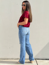 Load image into Gallery viewer, &quot;Katie&quot; Silky V-Neck Short Sleeve Blouse
