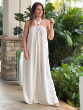 Load image into Gallery viewer, &quot;Monique&quot; Backless Linen Halter Maxi Dress
