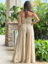 Load image into Gallery viewer, &quot;Canela&quot; Sleeveless Crochet Detail WideLeg Jumpsuit
