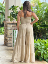 Load image into Gallery viewer, &quot;Canela&quot; Sleeveless Crochet Detail WideLeg Jumpsuit
