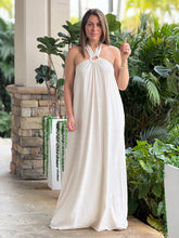 Load image into Gallery viewer, &quot;Monique&quot; Backless Linen Halter Maxi Dress

