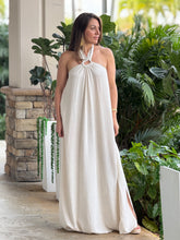 Load image into Gallery viewer, &quot;Monique&quot; Backless Linen Halter Maxi Dress
