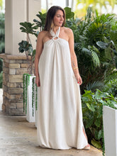 Load image into Gallery viewer, &quot;Monique&quot; Backless Linen Halter Maxi Dress

