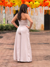 Load image into Gallery viewer, &quot;Krystal&quot; Satin Sequins Details Tube Top And Pants Set
