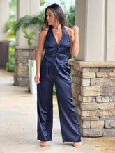 Load image into Gallery viewer, &quot;Kayla&quot; Halter Vest And High Waisted Long Pants Set
