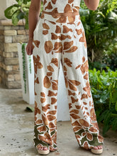 Load image into Gallery viewer, &quot;Camila&quot; Tropical Print Crop Top And Matching Pants Set
