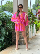 Load image into Gallery viewer, &quot;Anna&quot; Printed Kimono Sleeve Romper
