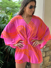 Load image into Gallery viewer, &quot;Anna&quot; Printed Kimono Sleeve Romper
