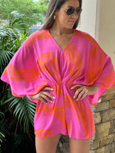 Load image into Gallery viewer, &quot;Anna&quot; Printed Kimono Sleeve Romper
