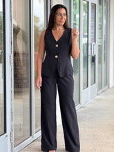 Load image into Gallery viewer, &quot;Lucia&quot; Sleeveless Vest And Matching Pants Set
