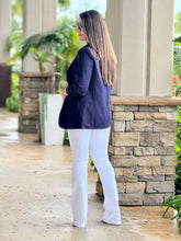 Load image into Gallery viewer, &quot;Roxy&quot; 3/4 Sleeve Denim Blazer
