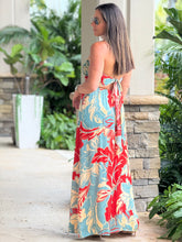 Load image into Gallery viewer, &quot;Belle&quot; Printed Satin Strapless Jumpsuit
