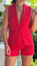 Load image into Gallery viewer, &quot;Luccia&quot; Stretching Button Up Vest
