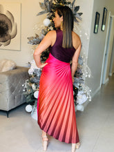 Load image into Gallery viewer, &quot;Iris&quot; Ombre Pleaded One Shoulder Dress
