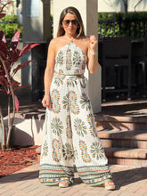 Load image into Gallery viewer, &quot;Jose&quot; Printed Smocking Crop Top And Wide leg Pants Set
