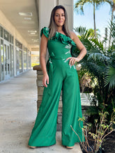 Load image into Gallery viewer, &quot;Alma&quot; Ruffles One Shoulder Jumpsuit

