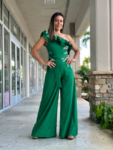Load image into Gallery viewer, &quot;Alma&quot; Ruffles One Shoulder Jumpsuit
