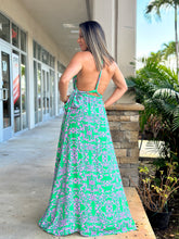 Load image into Gallery viewer, &quot;Angeles&quot; Halter Back Cross Strap Detailing Maxi Dress
