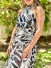 Load image into Gallery viewer, &quot;Hollie&quot; Palms Print Hater Maxi Dress
