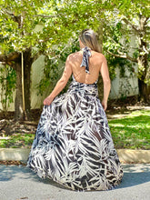 Load image into Gallery viewer, &quot;Hollie&quot; Palms Print Hater Maxi Dress
